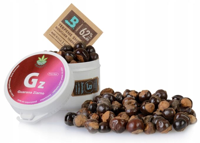 GUARANA do AROMATERAPII  susz zioła pobudza kofeina