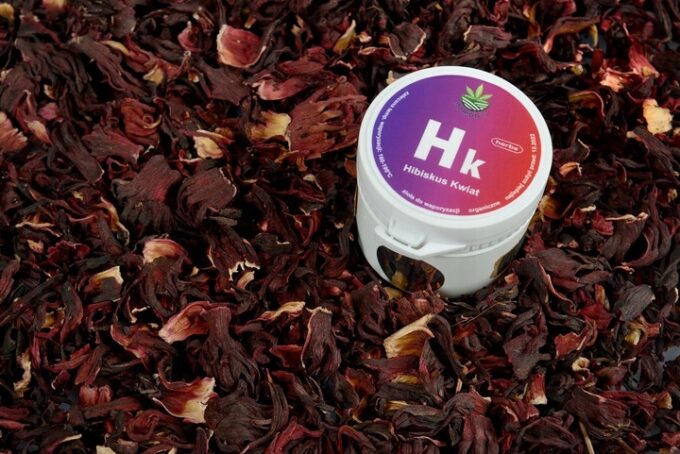 HIBISKUS KWIAT do AROMATERAPII susz zioła wzmacnia